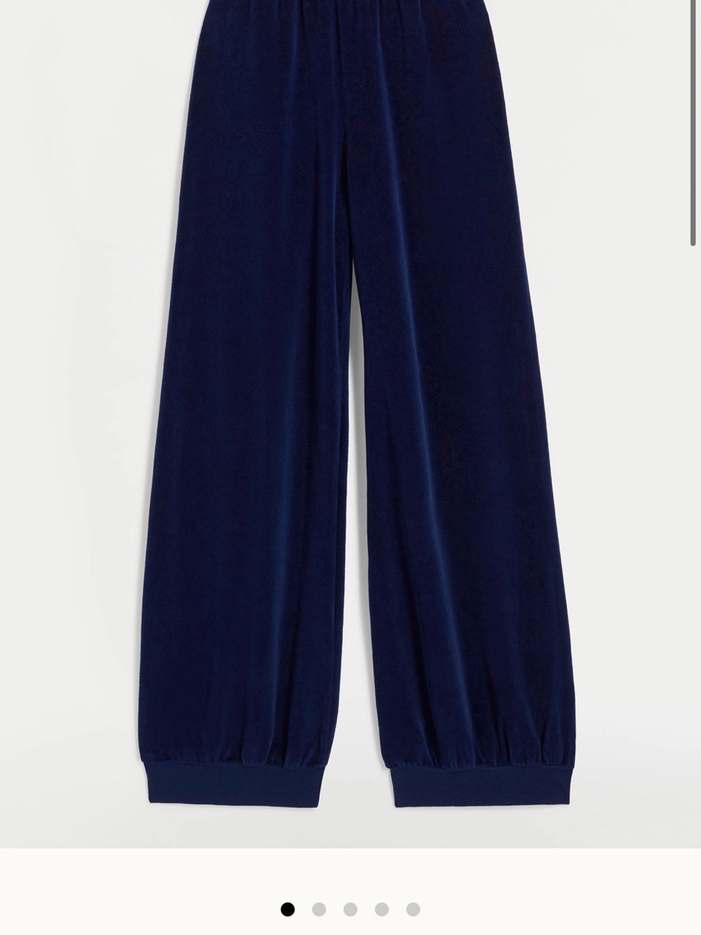 Suzi Kondi Deep Navy Velour Drawstring Pants